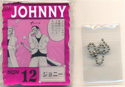 ONE PIECE BASE SHOP くじ 366DAYS OF BIRTHDAYS アクリルブロックチャーム賞 366DAYS OF BIRTHDAYS 誕生月10月～12月 昏 Colors BOX ジョニー