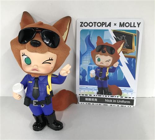 POPMART MOLLY×ズートピア コラボシリーズ Nick in Uniform 【フィギュア】[POPMART]
