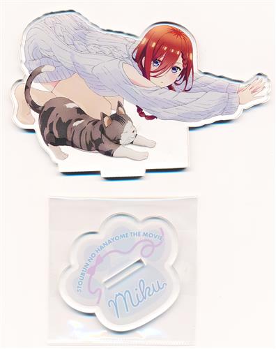 映画 五等分の花嫁 アクリルスタンド <猫といっしょ> 中野三玖