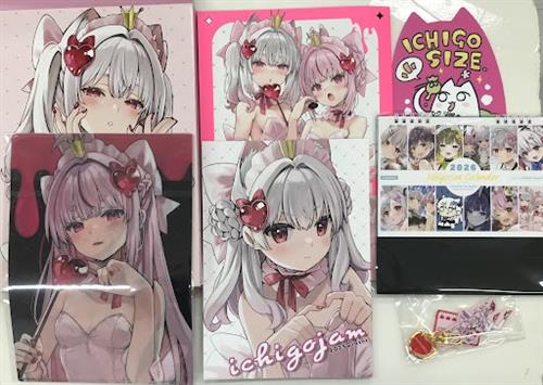 いちごさいずC107セット side VTuber(新刊「FONDUE」+「FONDUE」リミテッドボックス+両面B5クリアファイル+おまけ本+トリプルアクリルキーホルダー+虚無ねき特製イラストカード+2026卓上カレンダー) 【バーチャルYoutuber/Vtuber】[なつめえり][いちごさいず]