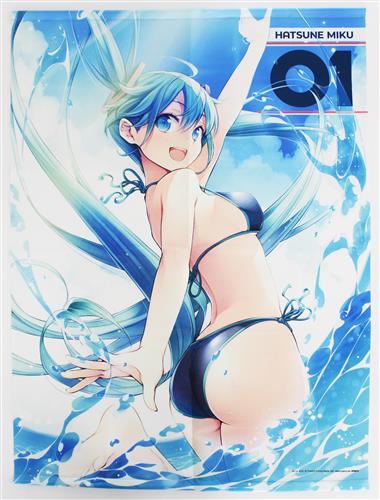 初音ミク 100cmタペストリー 松うに Ver.