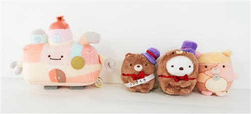 映画 すみっコぐらし ツギハギ工場のふしぎなコ てのりぬいぐるみ4体セット (しろくま、くま工場長、しろくまのぬいぐるみ、工場)