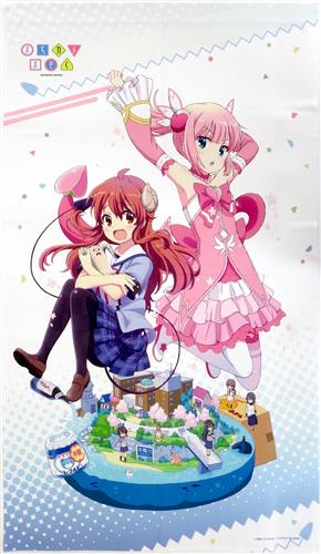 まちカドまぞく のれん 吉田優子(シャドウミストレス優子)&千代田桃(フレッシュピーチ)