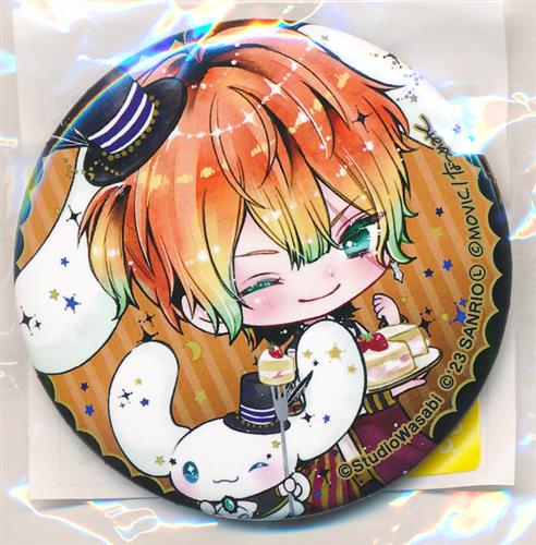 悪魔執事と黒い猫 サンリオキャラクターズ コラボ 缶バッジ テディ・ブラウン&シナモロール