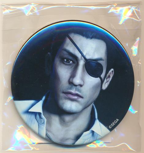 くじ引き堂 龍が如く 真島吾朗 誕生日記念くじ D-1賞 そないなこともあったなぁ…… 真島ヒストリー缶バッジ 1