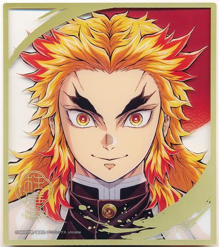 鬼滅の刃 柱展 煉獄杏寿郎 アクリルスタンド クリア色紙 コースター