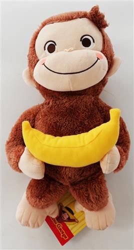 おさるのジョージ 赤いほっぺ Lぬいぐるみ バナナ