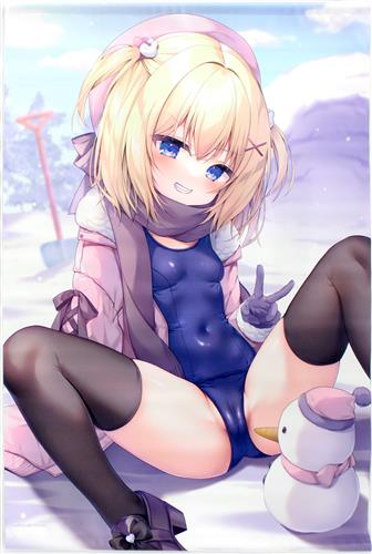 桃稚ちあ 描き下ろし B2Wスエードタペストリー 2023年12月8日号 【メロンブックス うりぼうざっか店限定】