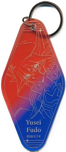 遊戯王5D's×COLLABO CAFE HONPO BLANC 等身アクリルキーホルダー 不動遊星 A