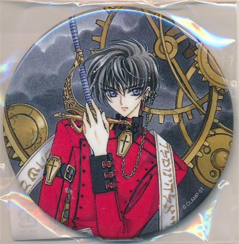 【未開封】くじ引き堂 CLAMP X-エックス- オンラインくじ D-1賞 75mm缶バッジ 司狼神威