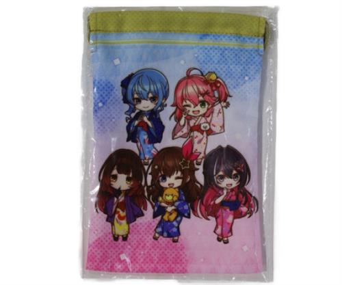 ホロライブ ホロライブ0期生×極楽湯 RAKU SPA フロライフ 巾着 ミニキャラver.