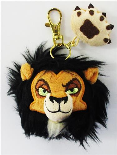 ライオンキング ぬいぐるみキーチェーン スカー