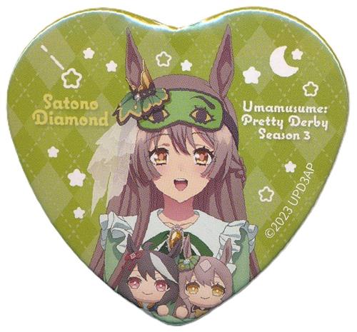 ウマ娘 プリティーダービー Season 3 NAMCO Promotion～Relax time～ キャラポップストア ハート缶バッジコレクション(Relax time) サトノダイヤモンド