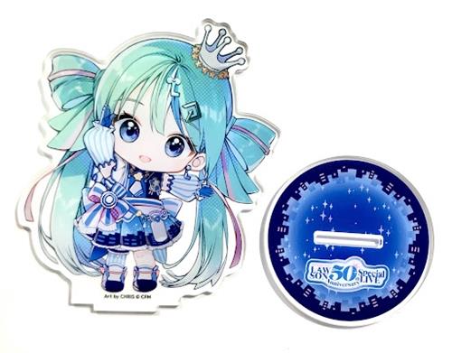 初音ミク LAWSON 50th Anniversary Special LIVE ビッグアクリルスタンド ミニキャラ (Lポーズ) 初音ミク
