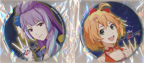 劇場版マクロスΔ 絶対LIVE!!!!!! 缶バッジ フレイア・ヴィオン&美雲・ギンヌメール 【楽天ブックス BD/DVD購入特典】