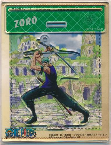 ONE PIECE アニメ20周年 CRUISE HISTORY アクリルスタンドチャーム ロロノア・ゾロ 【東京ワンピースタワー限定】