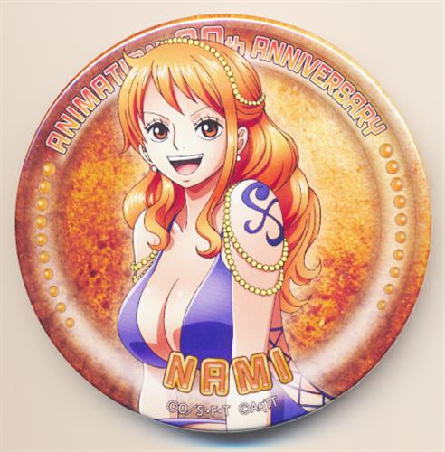 ONE PIECE アニメ20周年 CRUISE HISTORY 缶バッジ ナミ 【東京ワンピースタワー限定】
