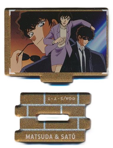 名探偵コナン 場面写トレーディングメタリックミニアクリルスタンド 警察学校組collection vol.2  松田陣平&佐藤美和子