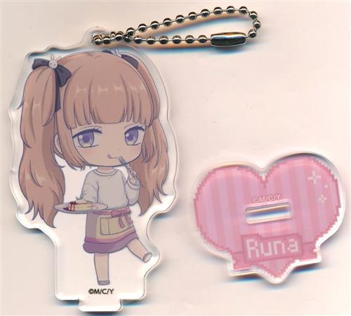 山田くんとLv999の恋をする×and GALLERY Collaboration cafe ランダムミニキャラアクスタキーホルダー 佐々木瑠奈