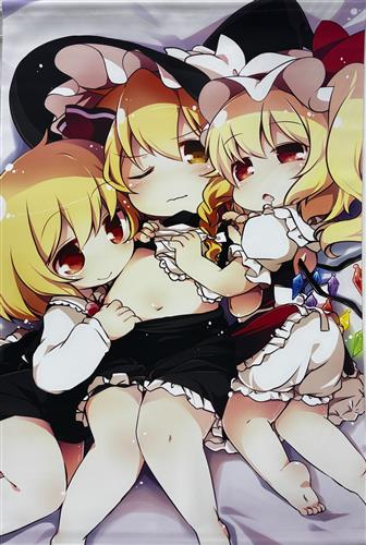 東方Project B2タペストリー 魔理沙&フラン&ルーミア [またたび][にがつタヌキ]