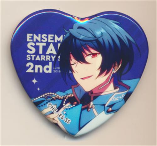 あんさんぶるスターズ! Starry Stage 2nd -in 日本武道館- キャラバッジコレクション(ハート型缶バッジ) 朔間凛月