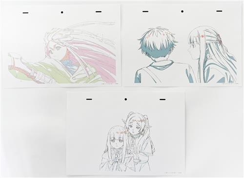 葬送のフリーレン 原画 REPLICA GENGA 3枚セット C フリーレン&フェルン&シュタルク