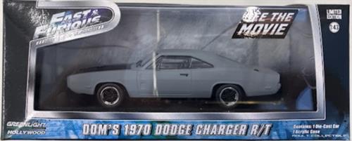 ワイルド・スピード MEGA MAX 1/43 1970 Dodge Charger(グレー) 【フィギュア】[GREENLIGHT]