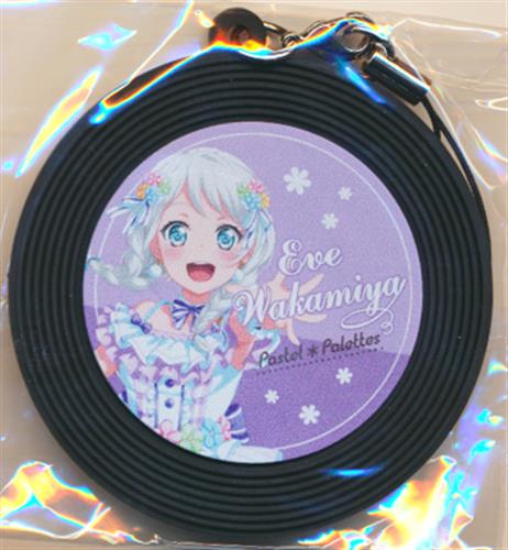 BanG Dream! ガールズバンドパーティ! レコード風ラバーストラップ Keyboard&DJ ver. 若宮イヴ
