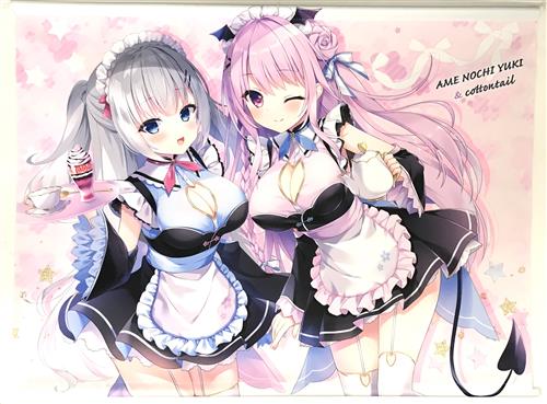 なのはなこひな/あめとゆき コラボB2タペストリー 通常版 [なのはなこひな|あめとゆき][cottontail|あめ のち ゆき]