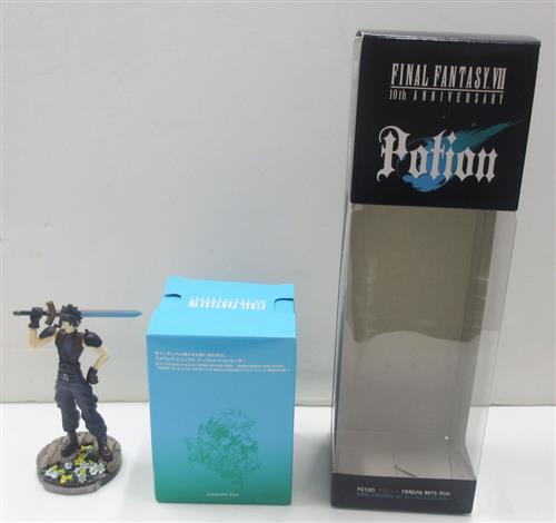 FINAL FANTASY VII 10th ANNIVERSARY POTION with TRADING ARTS Mini ザックス・フェア 【フィギュア】[サントリー]