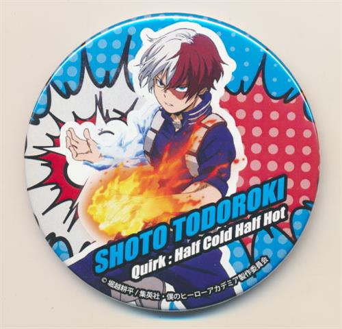 僕のヒーローアカデミア 缶バッジ 個性炸裂 轟焦凍 【JUMP SHOP限定】