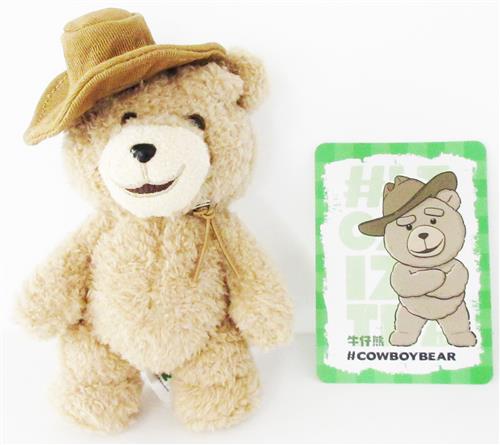 POPMART Ted2 Teddy Bear アクションぬいぐるみペンダント シリーズ Cowboy Bear