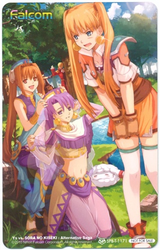 イース vs. 空の軌跡 オルタナティブ・サーガ 【ソフマップ特典】 【テレホンカード】