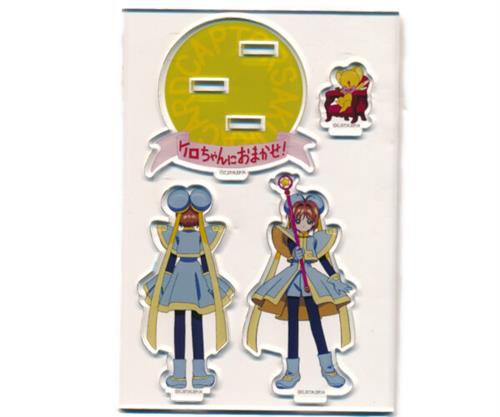 カードキャプターさくら 25周年記念展 ケロちゃんにおまかせ! ランダムアクリルスタンド 木之本桜&ケロちゃん(衣装ブルー×イエロー)