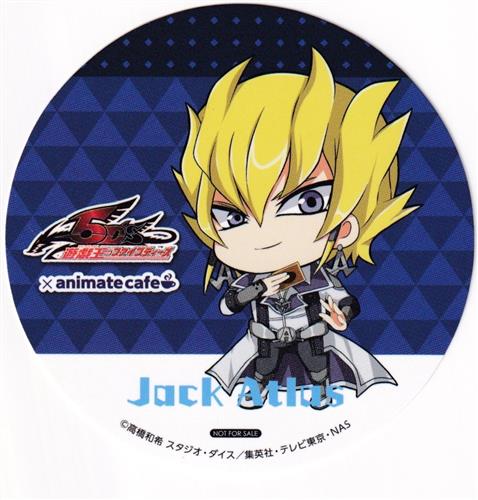 遊戯王 シリーズ 誕生20周年記念×アニメイトカフェ メニュー注文特典 コースター 遊戯王5D's ジャック・アトラス