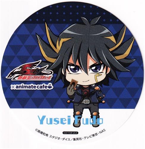 遊戯王 シリーズ 誕生20周年記念×アニメイトカフェ メニュー注文特典 コースター 遊戯王5D's 不動遊星