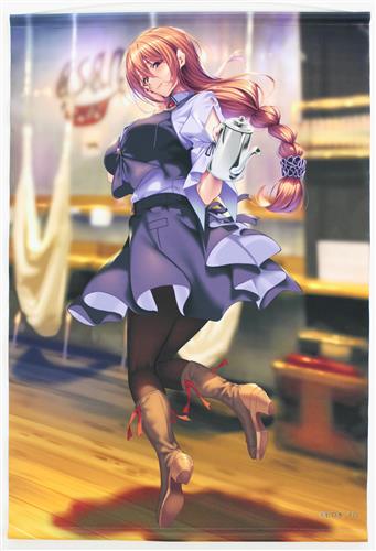 買取価格 1,500円】 ピロ水 はにかみカフェ B2タペストリー 