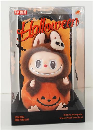 【未開封】POPMART THE MONSTERS ハッピー ハロウィン パーティー シリーズ おすわりパンプキン ぬいぐるみペンダント LABUBU&TYCOCO