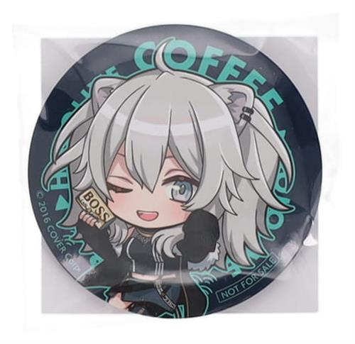 ホロライブ×BOSS 缶バッジ 獅白ぼたん