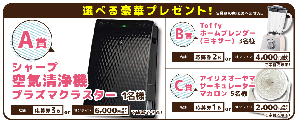 プレゼント内容