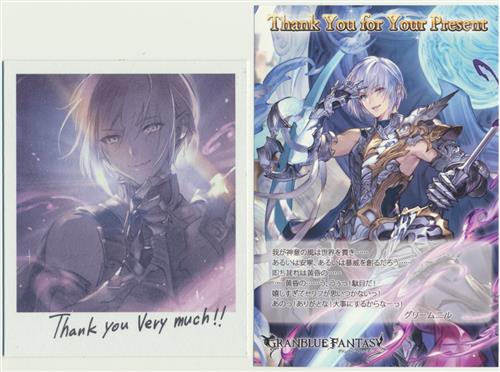 グランブルーファンタジー 18バレンタインデー ホワイトデーのお返し イラストカード ポラロイド風ミニ色紙 グリームニル グッズ その他 その他 アニメグッズ ゲーム 同人誌の中古販売 買取 らしんばんオンライン