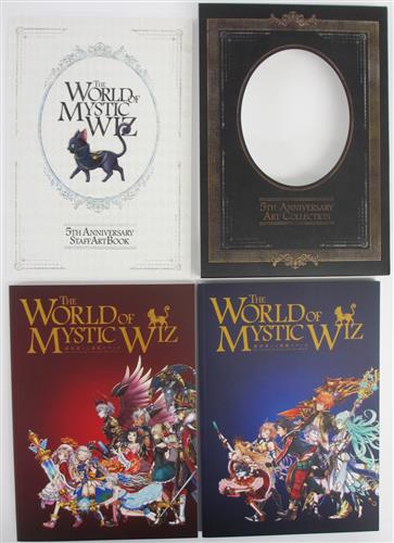 魔法使いと黒猫のウィズ 5th Anniversary STAFF ART BOOK+魔法使いと黒猫のウィズ 5th Anniversary CHARACTER ART BOOK I+II+スリーブケース