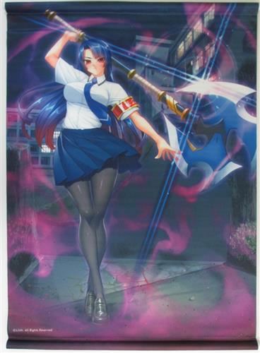 対魔忍アサギ ～決戦アリーナ～ ふうま七衆 紫B2タペストリー 八津紫