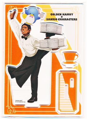 【未開封】ゴールデンカムイ×サンリオキャラクターズ×Chugai Grace Cafe アクリルスタンド カフェver. 鯉登音之進&タキシードサム