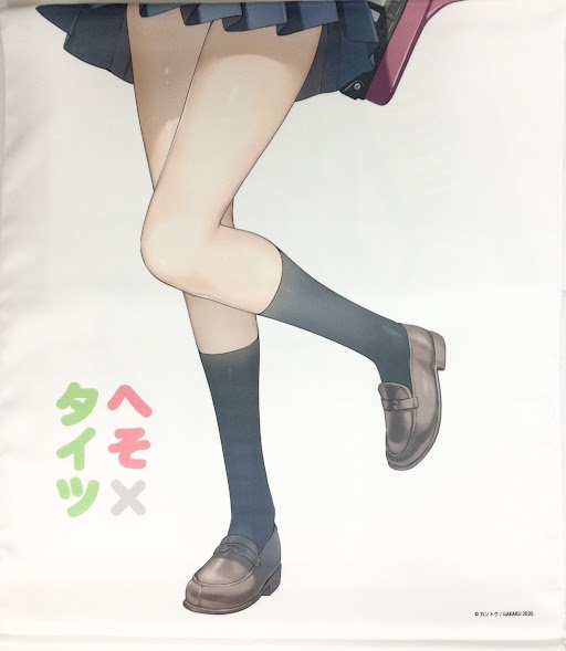 GAKAKUコレクション へそ×タイツ 等身大タペストリー01 カントク