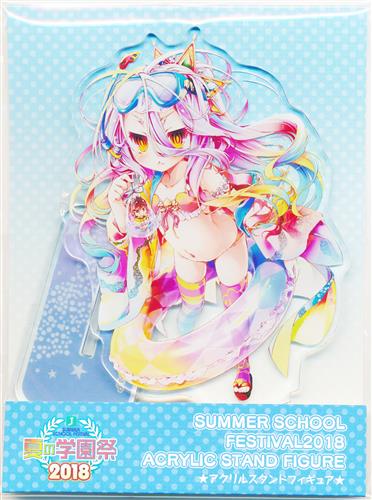 ノーゲーム・ノーライフ MF文庫J 夏の学園祭2018 白 アクリルスタンド MF文庫J 夏の学園祭 2018 アクリルスタンドフィギュア ノーゲーム