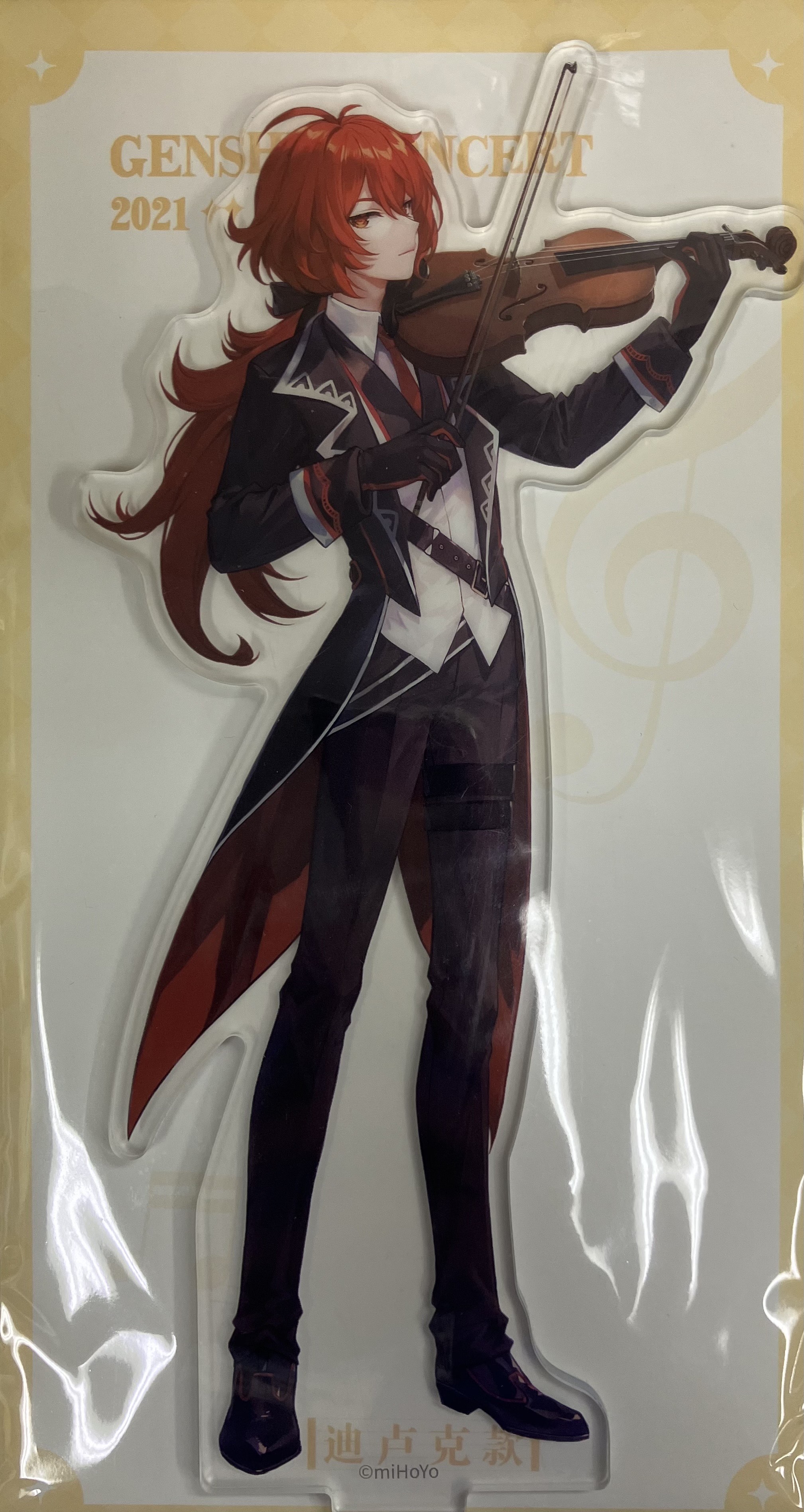 原神 ディルック セガ ホログラム缶バッジ アクリルスタンド 璀