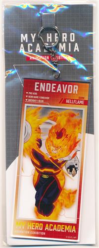 【未開封】僕のヒーローアカデミア ANIMATION展 -全面戦争編- 描き下ろしビジュアル アクリルBIGタグキーホルダー エンデヴァー