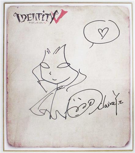 Identity V 第五人格 直筆サインイラスト色紙 写真家(ジョゼフ)