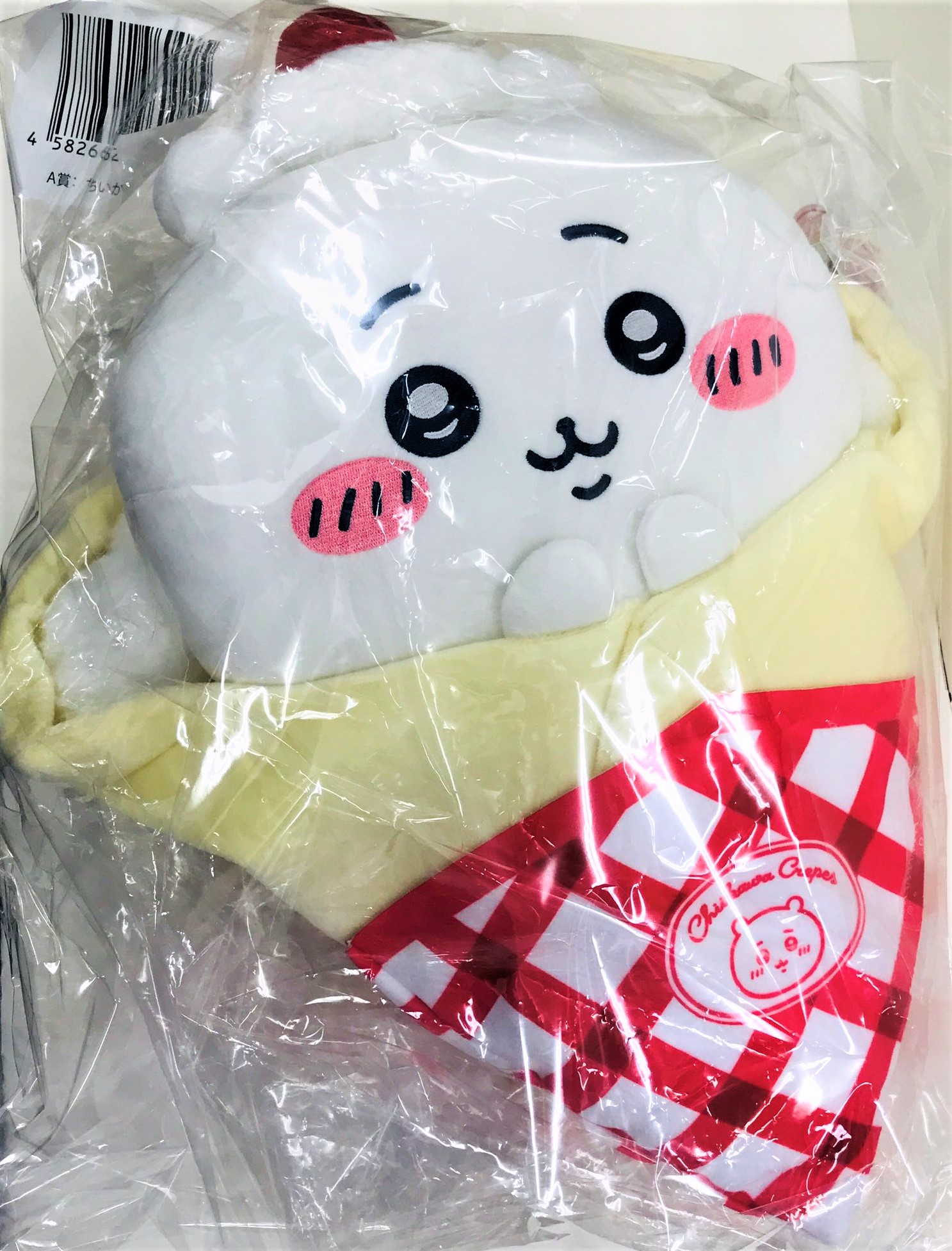 【未開封】ちいかわ クレープくじ A賞 BIGクレープな抱っこぬいぐるみ ちいかわ